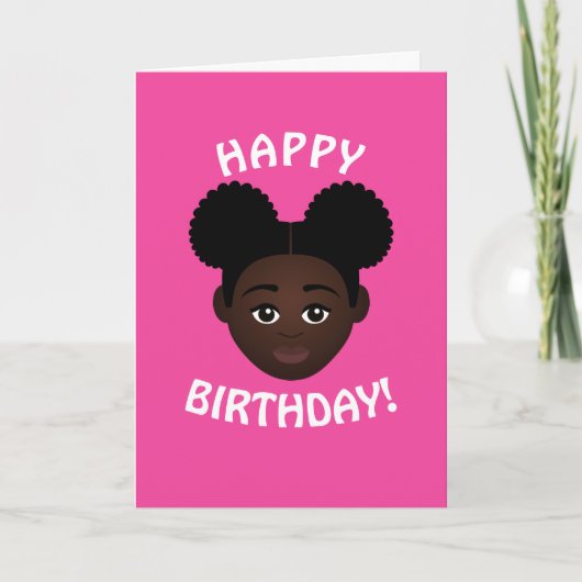 #Proud2BNaturalMe Choose-My-Complexion Birthday Kaart (Voorkant)