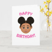 #Proud2BNaturalMe Choose-My-Complexion Birthday Kaart (Gele Bloem)