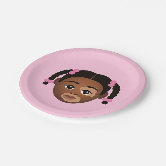 #Proud2BNaturalMe Choose-My-Complexion Birthday Papieren Bordje (Gekanteld)