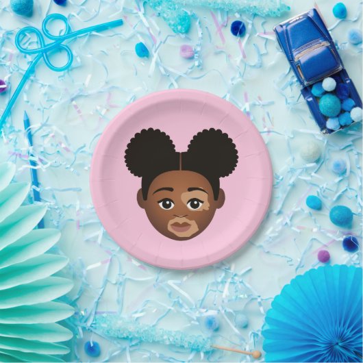 #Proud2BNaturalMe Choose-My-Complexion Birthday Papieren Bordje (Feest)