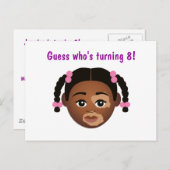 #Proud2BNaturalMe Choose-My-Complexion Verjaardag Briefkaart (Voorkant / Achterkant)