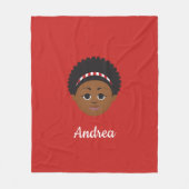 #Proud2BNaturalMe #DST Fleece deken (Voorkant)