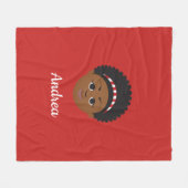 #Proud2BNaturalMe #DST Fleece deken (Voorkant (Horizontaal))