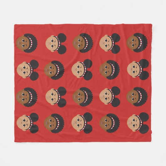 #Proud2BNaturalMe #DST Fleece deken (Voorkant (Horizontaal))