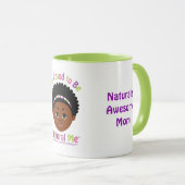 #Proud2BNaturalMe Geschenken voor #Mom Mok (Voorkant rechts)
