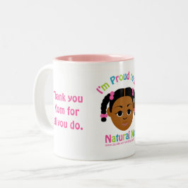 #Proud2BNaturalMe Geschenken voor #Mom Tweekleurige Koffiemok