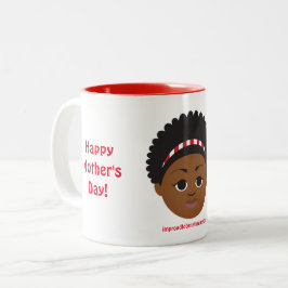 #Proud2BNaturalMe Geschenken voor #Mom Tweekleurige Koffiemok