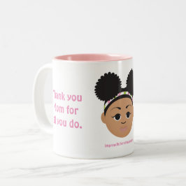 #Proud2BNaturalMe Geschenken voor #Mom Tweekleurige Koffiemok