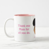 #Proud2BNaturalMe Geschenken voor #Mom Tweekleurige Koffiemok (Links)