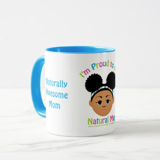 #Proud2BNaturalMe Gifts voor #mama Mok (Voorkant links)