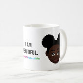 #Proud2BNaturalMe "I AM BEAUTIFUL" Complexion Koffiemok (Voorkant rechts)