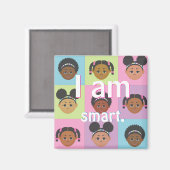 #Proud2BNaturalMe #IAm Positieve bevestiging Magneet (Voorkant / Achterkant)