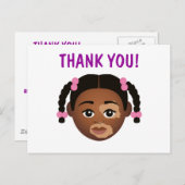 #Proud2BNaturalMe kies-mijn-complexie dank je Briefkaart (Voorkant / Achterkant)