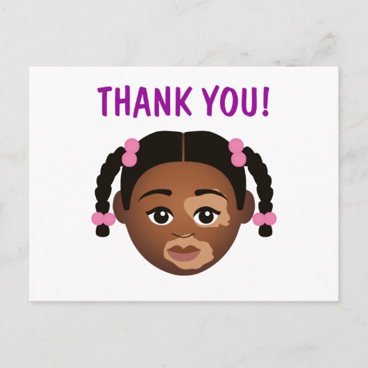 #Proud2BNaturalMe kies-mijn-complexie dank je Briefkaart (Voorkant)