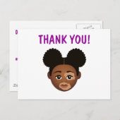 #Proud2BNaturalMe kies-mijn-complexie dank je Briefkaart (Voorkant / Achterkant)