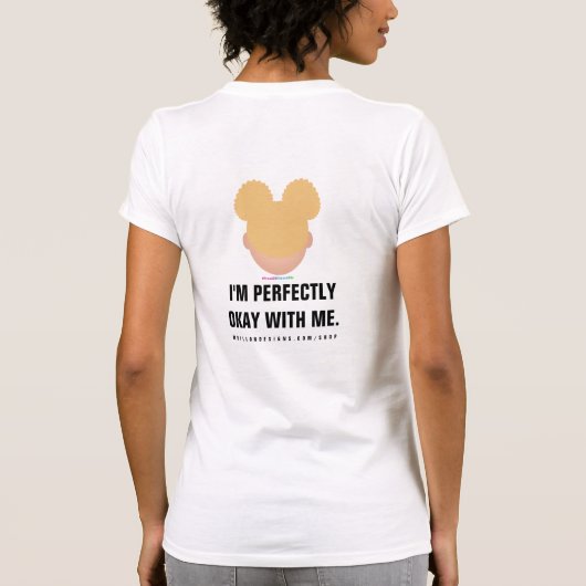 #Proud2BNaturalMe Perfect Imperfect Albinisme T-shirt (Achterkant)
