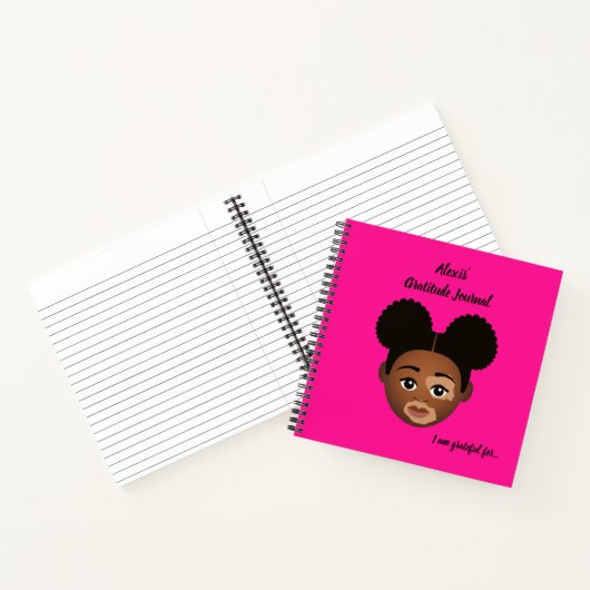 #Proud2BNaturalMe Personalized Gratitude Journals Notitieboek (Binnen)