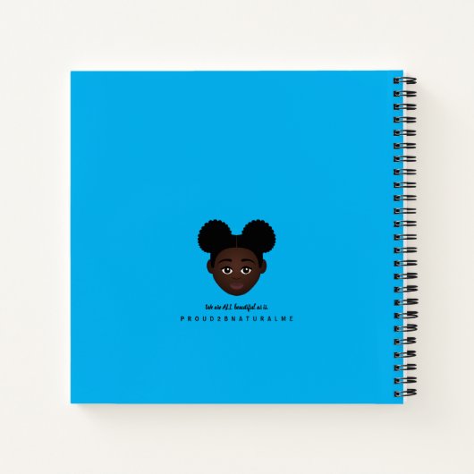 #Proud2BNaturalMe Personalized Gratitude Journals Notitieboek (Achterkant)