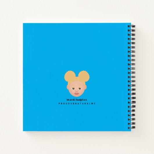 #Proud2BNaturalMe Personalized Gratitude Journals Notitieboek (Achterkant)