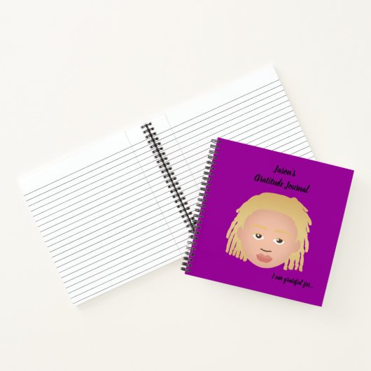 #Proud2BNaturalMe Personalized Gratitude Journals Notitieboek (Binnen)