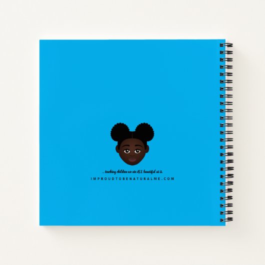 #Proud2BNaturalMe Personalized Gratitude Journals Notitieboek (Achterkant)