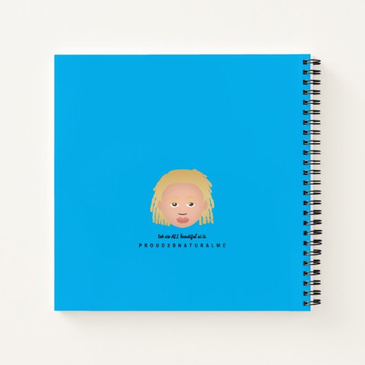 #Proud2BNaturalMe Personalized Gratitude Journals Notitieboek (Achterkant)