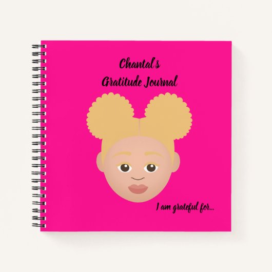 #Proud2BNaturalMe Personalized Gratitude Journals Notitieboek (Voorkant)