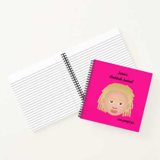 #Proud2BNaturalMe Personalized Gratitude Journals Notitieboek (Binnen)