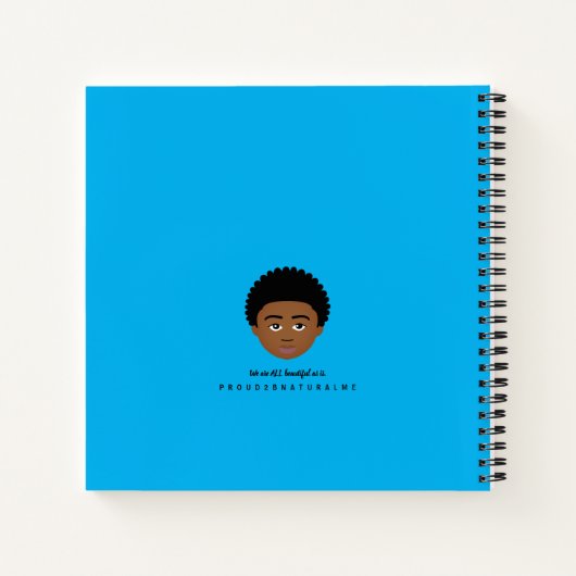 #Proud2BNaturalMe Personalized Gratitude Journals Notitieboek (Achterkant)