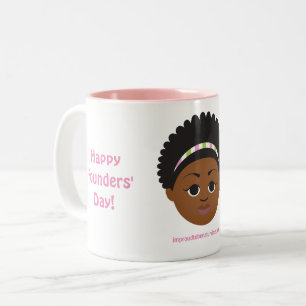 #Proud2BNaturalMe Sorority Gifts #FoundersDay Tweekleurige Koffiemok