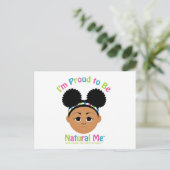 #Proud2BNaturalMe Verjaardag Bedankt Briefkaart (Staand voorkant)