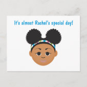 #Proud2BNaturalMe Verjaardagsuitnodiging Briefkaar Briefkaart (Voorkant)