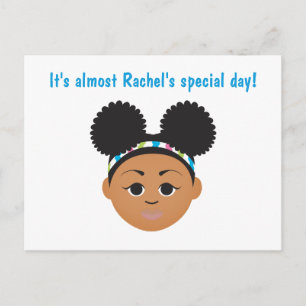 #Proud2BNaturalMe Verjaardagsuitnodiging Briefkaar Briefkaart