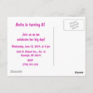 #Proud2BNaturalMe verjaardagsuitnodiging kaart