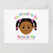 #Proud2BNaturalMe verjaardagsuitnodiging kaart (Voorkant)