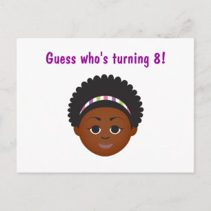 #Proud2BNaturalMe verjaardagsuitnodiging kaart