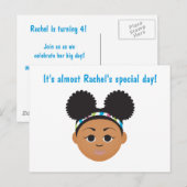 #Proud2BNaturalMe Verjaardagsuitnodiging Kaart (Voorkant / Achterkant)