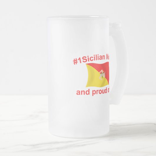 Proud #1 Siciliaanse nonno Matglas Bierpul (Voorkant rechts)