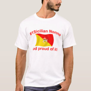 Proud #1 Siciliaanse nonno T-shirt