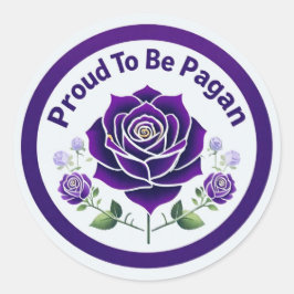 Proud 2 wordt heidens ronde sticker