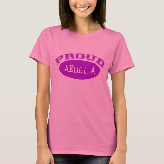 Proud Abuela (Paars) T-shirt (Voorkant)