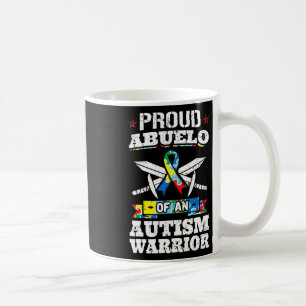 Proud Abuelo van een Autism Warrior Awareness Ribb Koffiemok