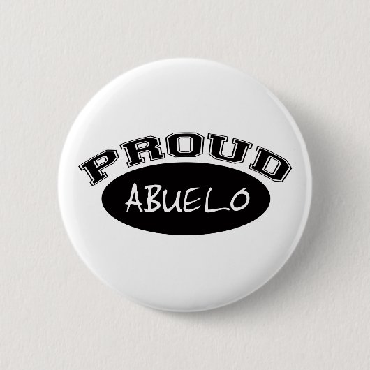 Proud Abuelo (zwart) Ronde Button 5,7 Cm (Voorkant)