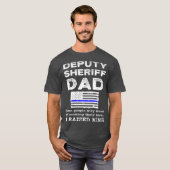 Proud adjunct-sheriff Vader Thin Blue Line T-shirt (Voorkant volledig)