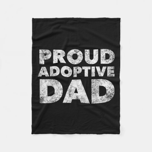 Proud Adoptive Dad - Adoption - Proud Father  Fleece Deken (Voorkant)