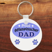 Proud Affenpinscher Dad Sleutelhanger (Voorkant)