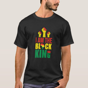 Proud African American Ik ben de Black King Black  T-shirt