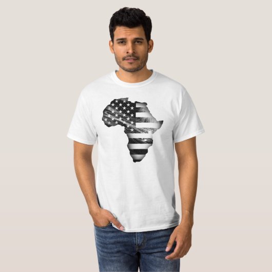 Proud African American T-shirt (Voorkant volledig)