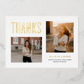 Proud Afstudeerder Afstuderen Hartelijk dank Folie Feestdagenkaart (Voorkant)