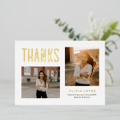 Proud Afstudeerder Afstuderen Hartelijk dank Folie Feestdagenkaart (Staand Voorkant)